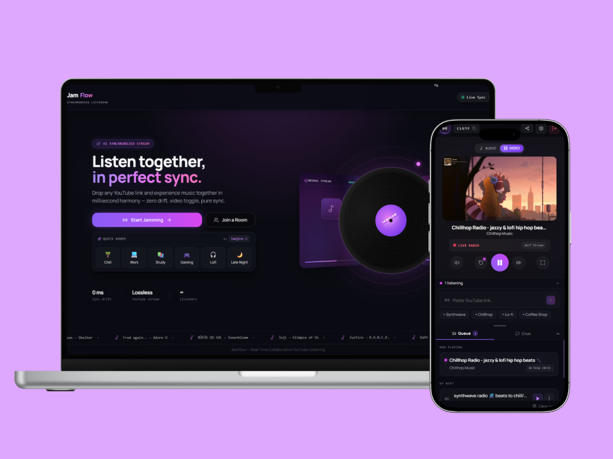 JamFlow Mockup